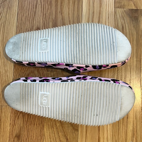 💝🐆💌💝UGG - Fairytale Pink - Leopard Slides - Sz. 10 - Picture 10 of 11